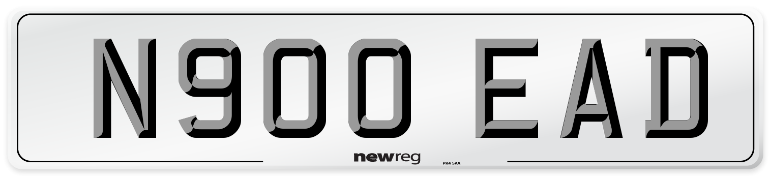 N900 EAD Number Plate from New Reg